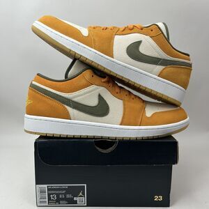 Nike Shoes Air Jordan 1 Low SE “Light Curry/Orange Olive” 2023